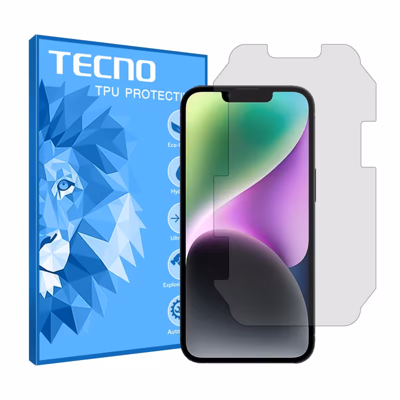 گلس اپل iPhone 14 Plus مدل هیدروژلی شفاف برند تکنو کد M