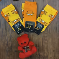 جوراب ساق کوتاه تا به تا طرح گارفیلد 