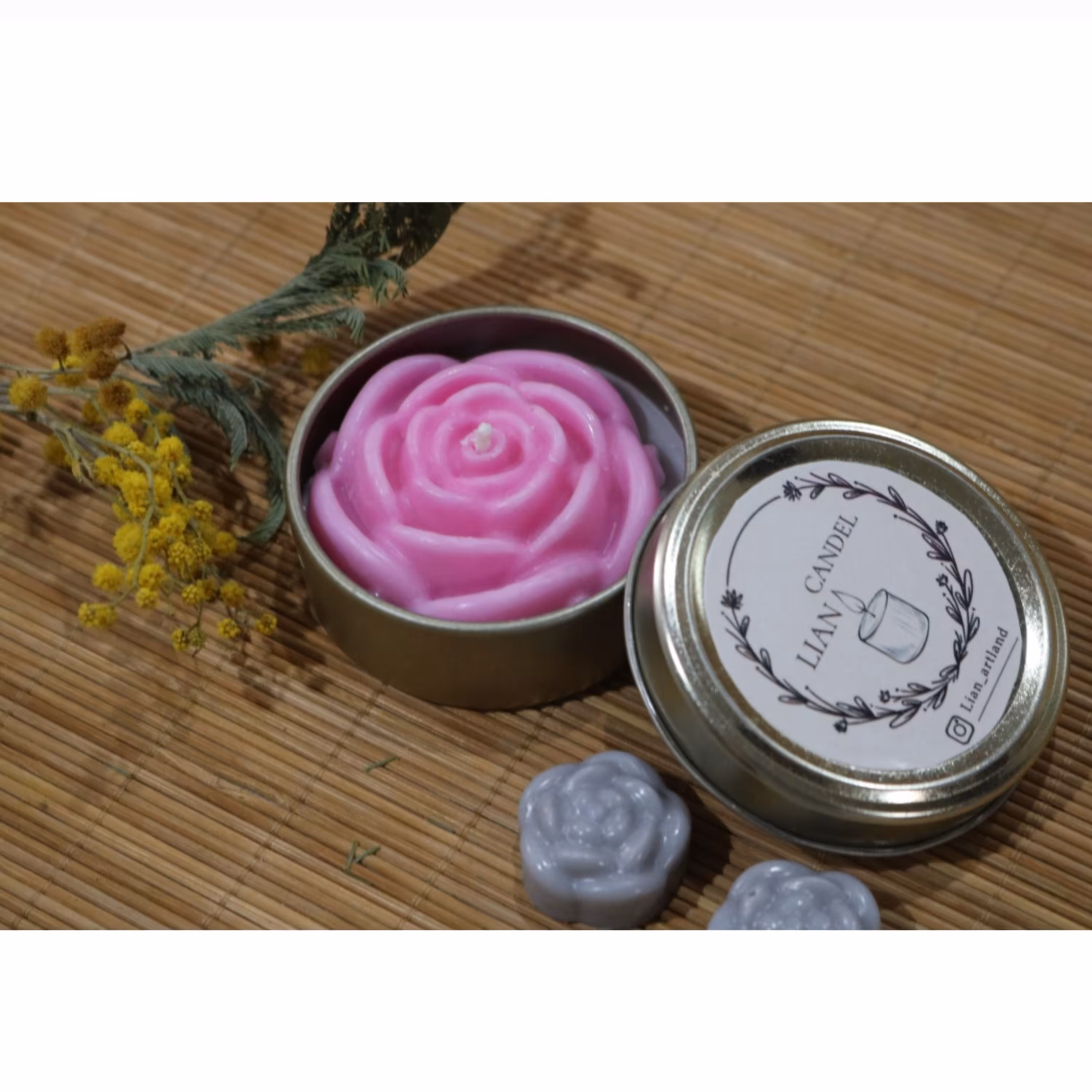 شمع فلزی  (قابل سفارش در رنگ های مختلف)