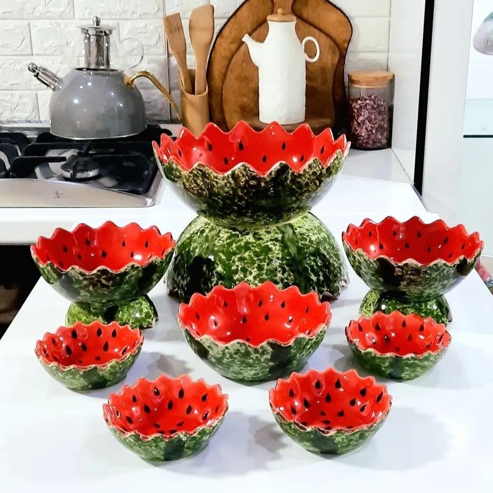 ظروف پذیرایی طرح هندوانه