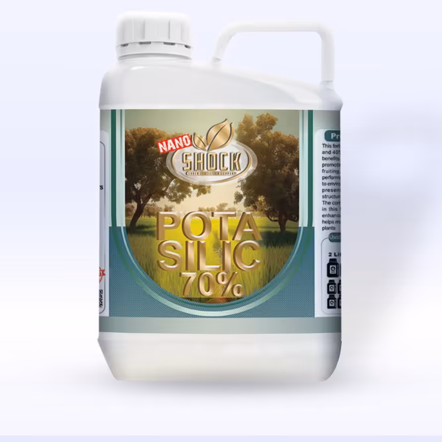 کود 5 لیتری نانو مایع سیلیکات پتاسیم شوک اصل شوک