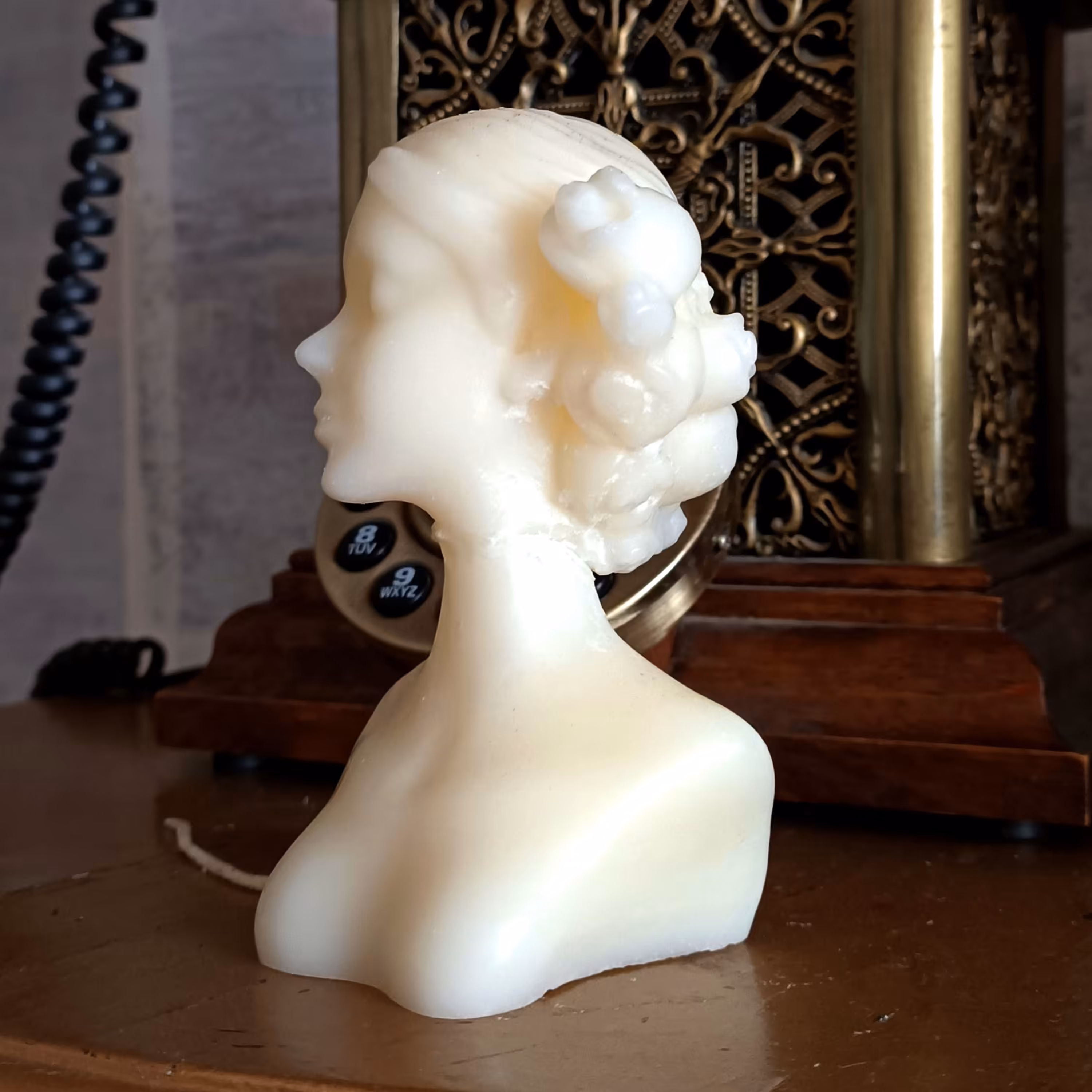 شمع دست ساز مدل بانو 