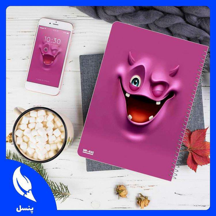 📕 دفتر مشق 50 برگ ایموجی بدجنس 😈
