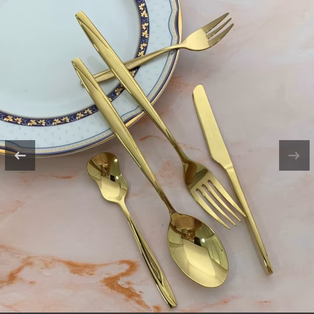 سرویس قاشق و چنگال 30 نفره 143 پارچه برند sg طرح ماینزتمام براق.کیفیت عالی ارسال رایگان
