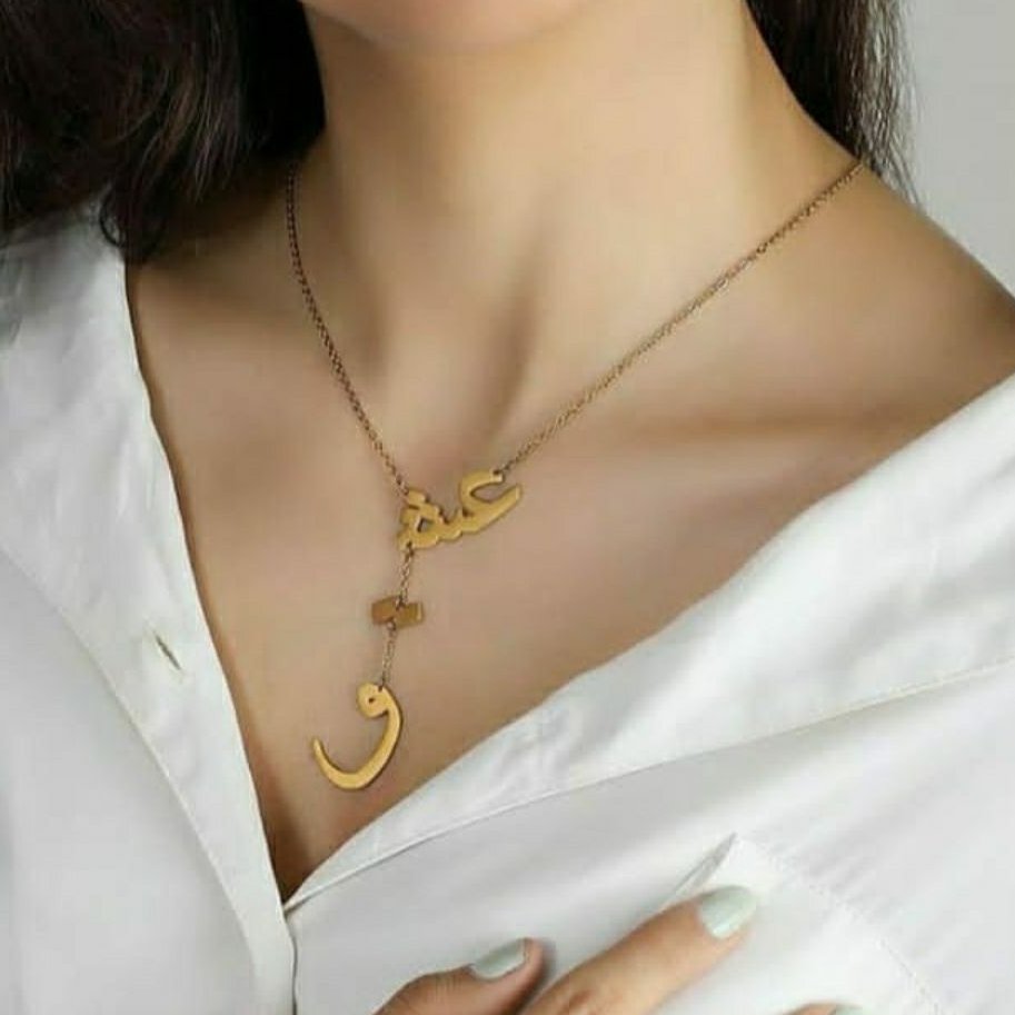گردنبند نقره عشق سفارشی آبکاری طلا