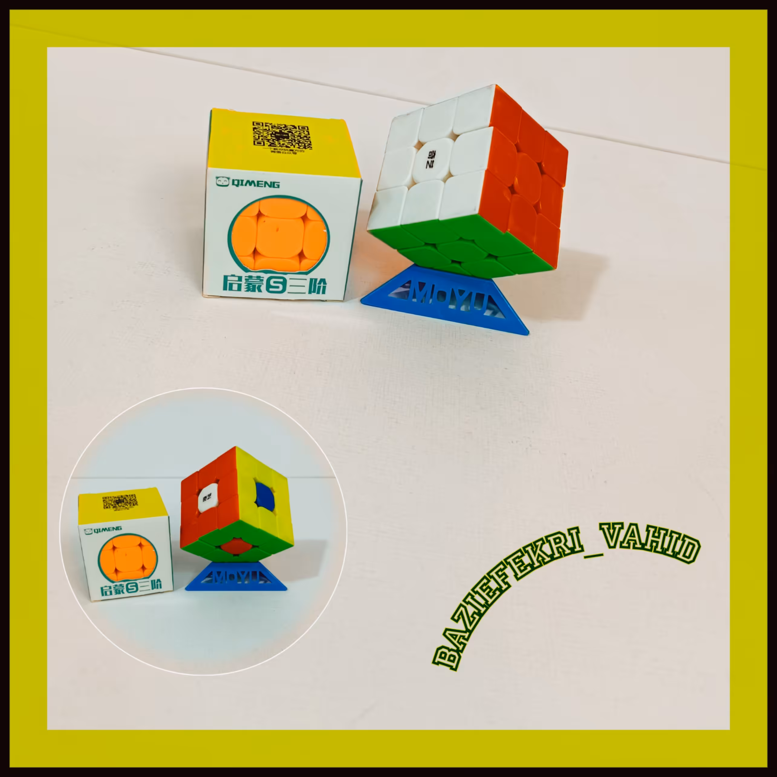 روبیک 3در3 کای وای اصلی خودرنگ 