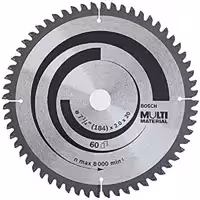 تیغه اره گرد MDF وآلومینیوم بربوش بقطر184 میلیمتر و 60 دندانه