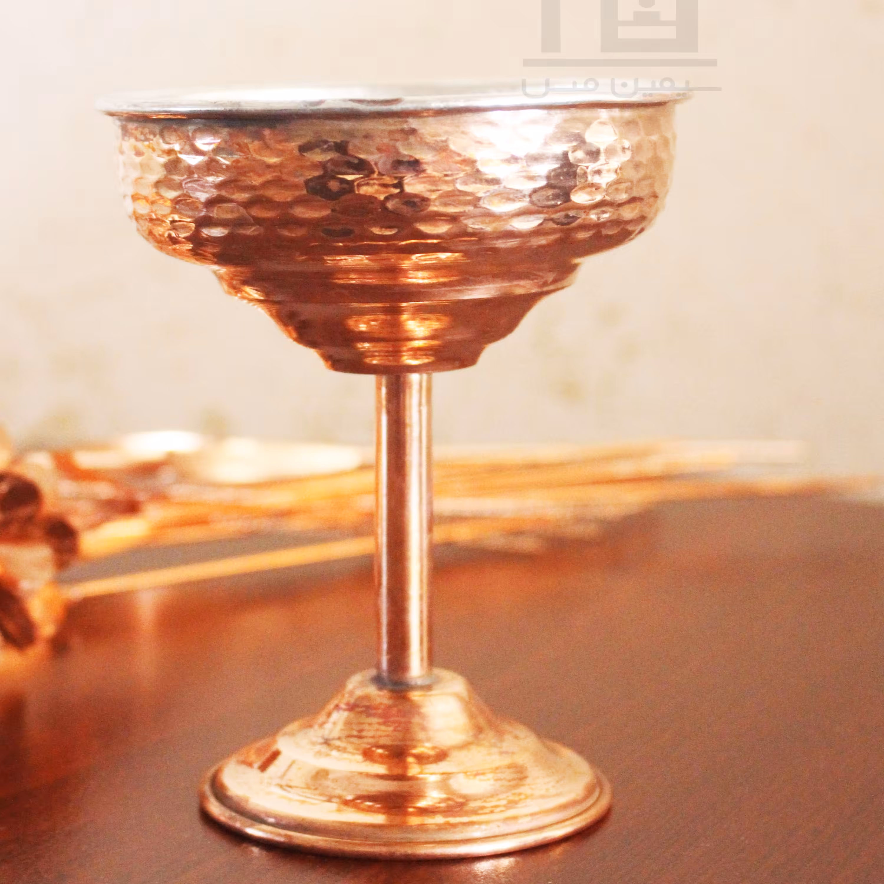 بستنی خوری پایه لوله ای مسی سیمین مس