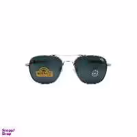 عینک آفتابی مردانه طرح AO فریم نقره ای شیشه دودی