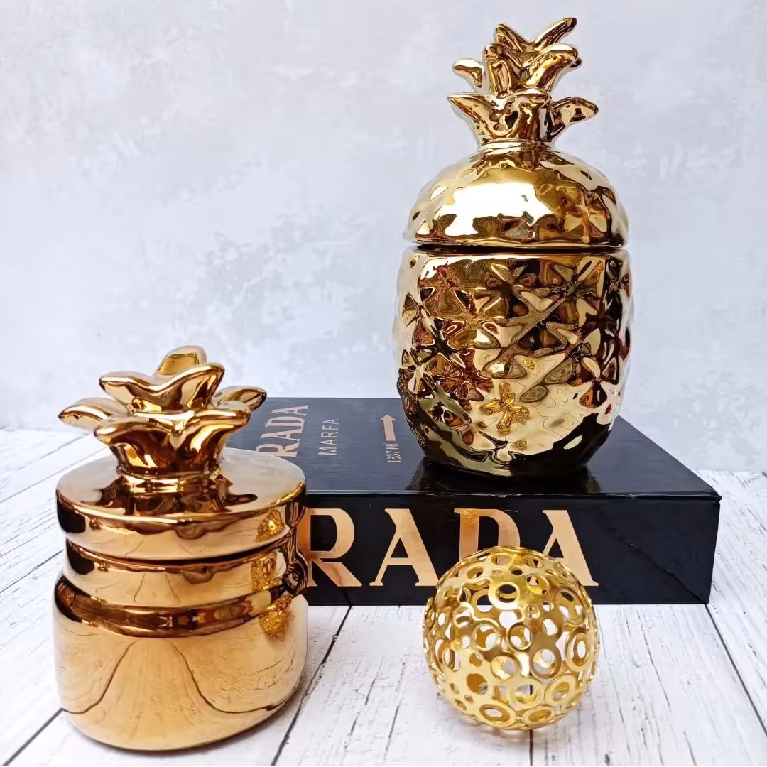 ست شکلات خوری وقندان اناناس