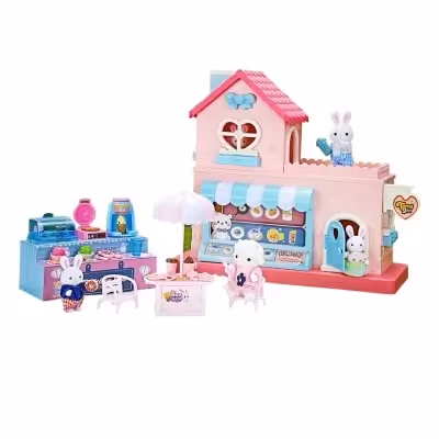 خرگوش رنگین کمان با کلبه آیتم 6674