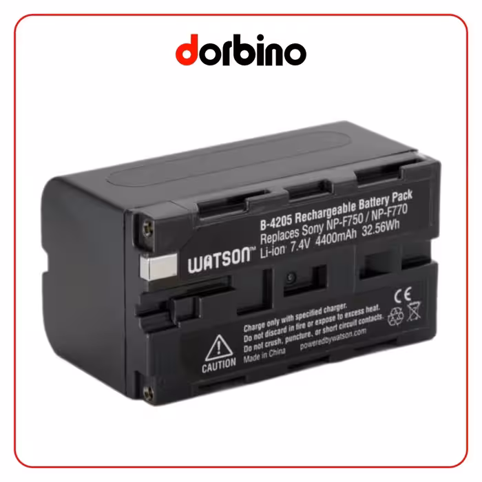 باتری سونی Watson NP-F770 Lithium-Ion Battery Pack (7.4V, 4400mAh) - فروشگاه دوربین دوربینو