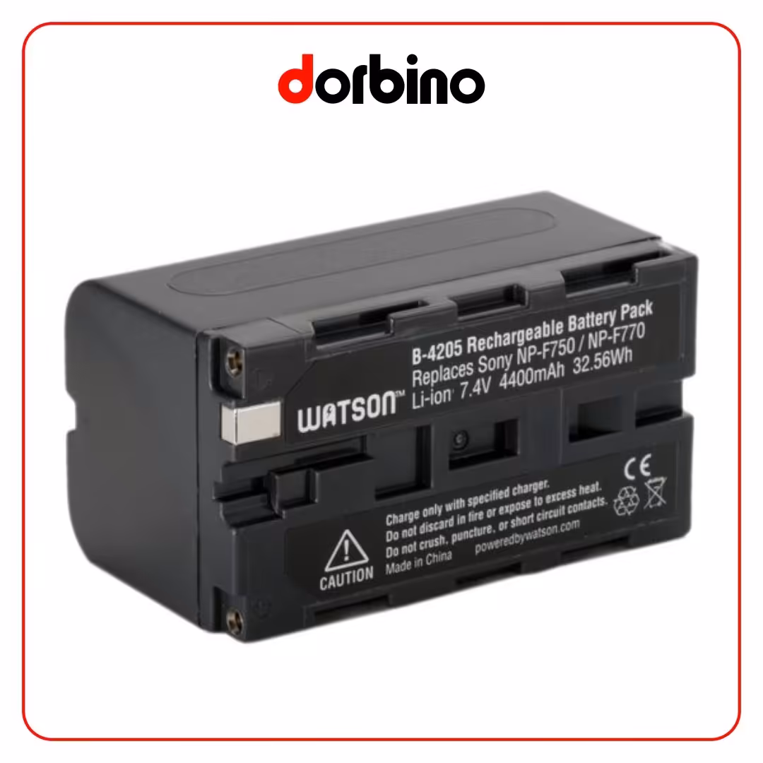 باتری سونی Watson NP-F770 Lithium-Ion Battery Pack (7.4V, 4400mAh) - فروشگاه دوربین دوربینو