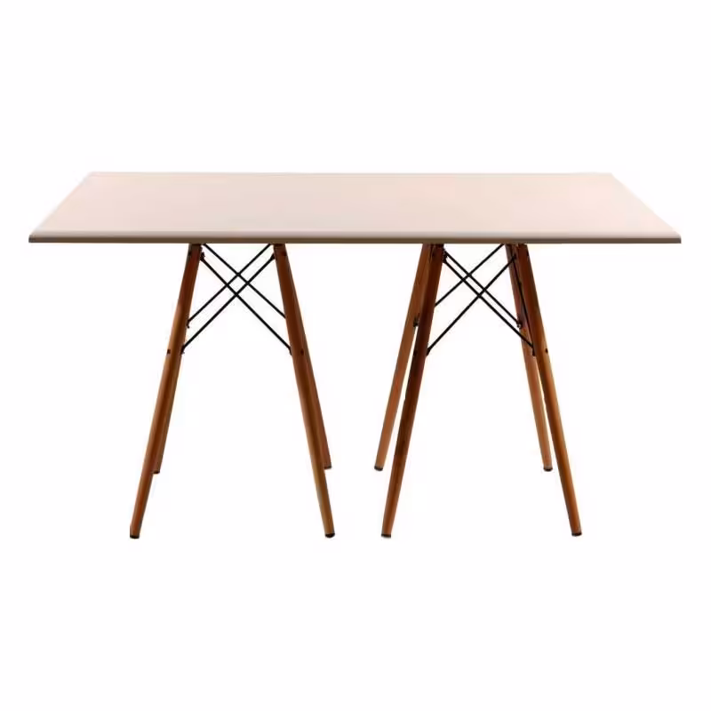 میز شش نفره چهارگوش ایفلی استیل هامون مدل TI-140