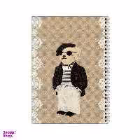 دفتر مشق 100 برگ بامبیلیپ طرح تدی با عینک دودی کد 8715410