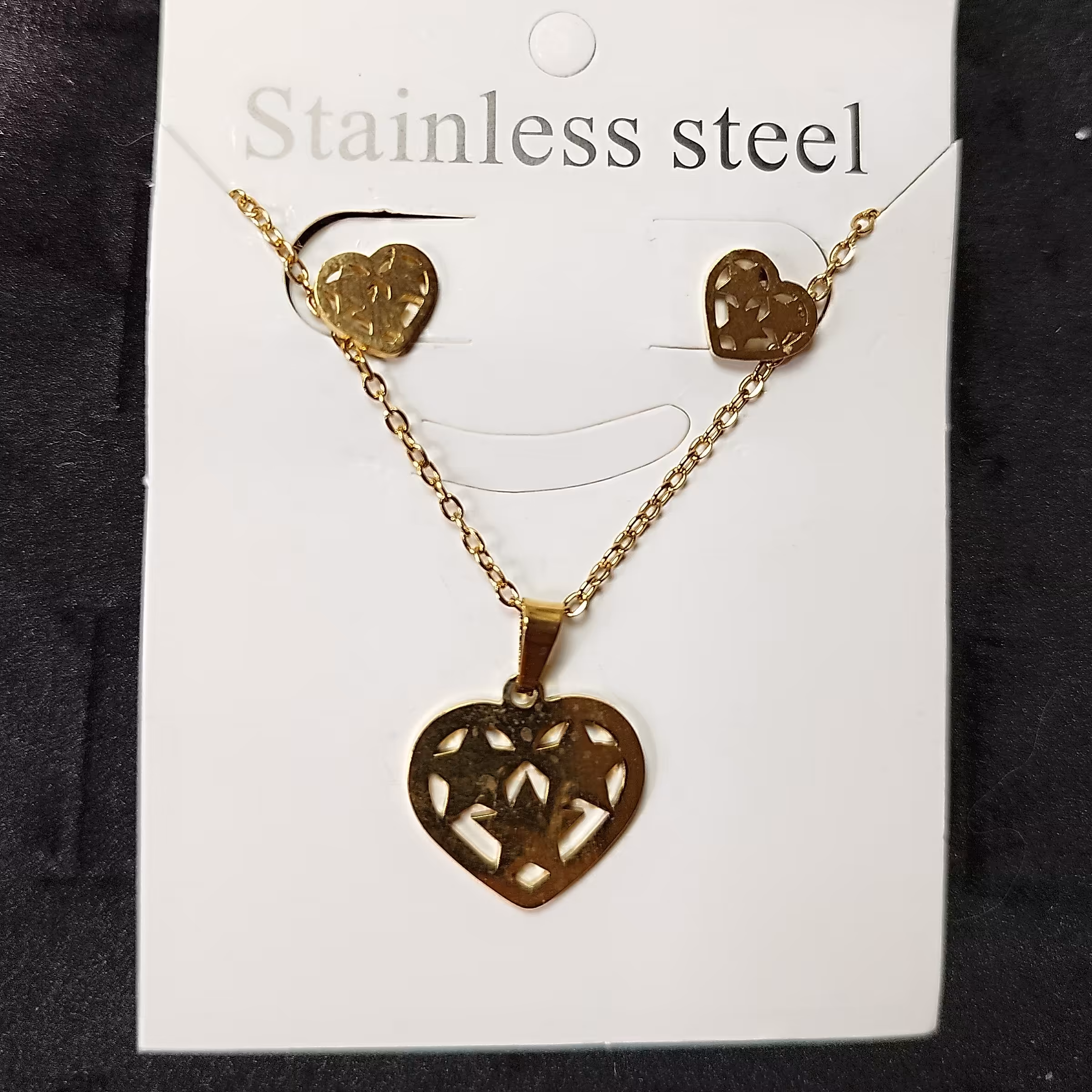 نیم ست رنگ ثابت طرح قلب