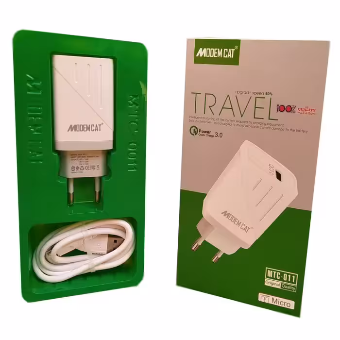 شارژر دیواری میکرو  مودم کت مدل MTC-011 کیفیت فوق العاده