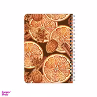 دفترچه یادداشت بامبیلیپ مدل چوبی طرح تم پاییزی پرتقال دارچین گردو کد 6678140