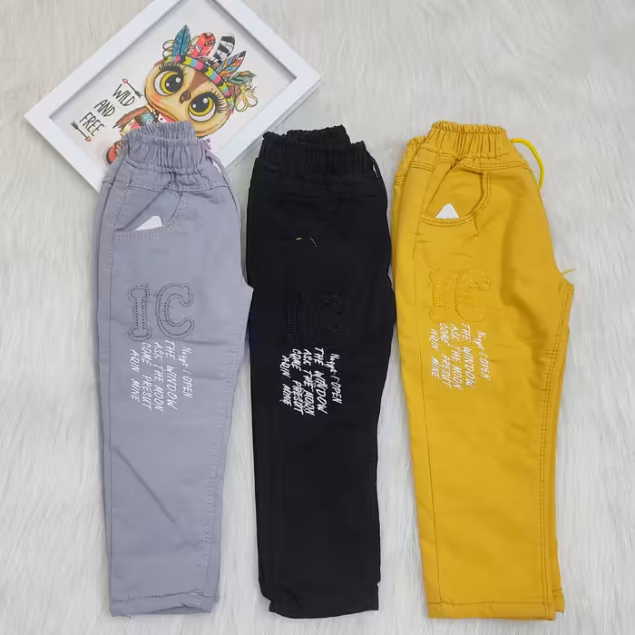 شلوار کتان لاینر دار دخترانه و پسرانه