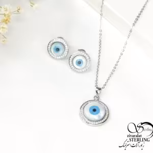 نیمست نقره زنانه طرح چشم نظر