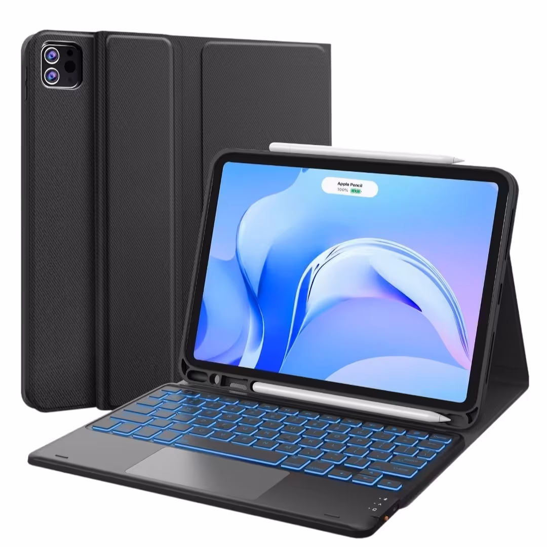 کیبورد با موس پد وایرلس ایپد 