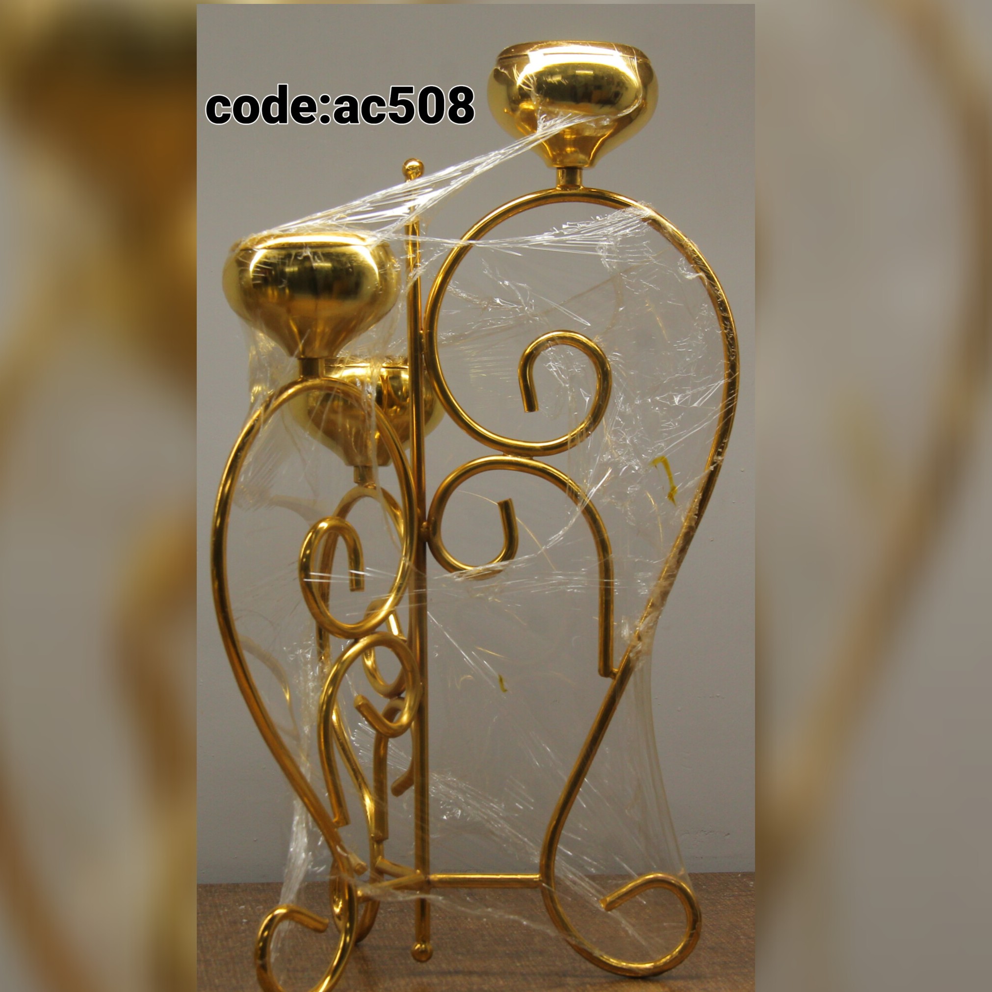 شمعدان سه شعله مدل نخل مخصوص کنار سالنی