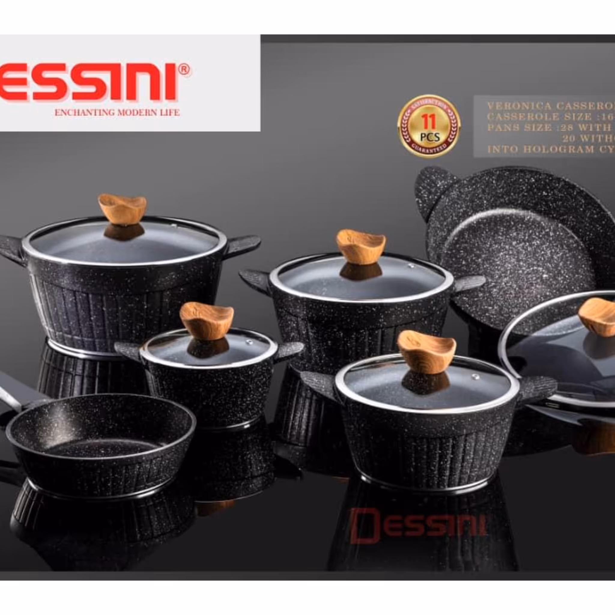 سرویس قابلمه 11 پارچه مدل ورونیکا  دسینی