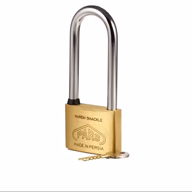 قفل آویز  برند پارس مدل 60L  جنس برنجی 