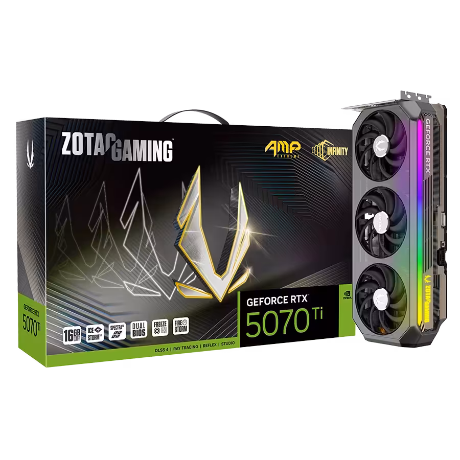 کارت گرافیک زوتک Gaming RTX 5070 TI AMP EXTREME INFINITY 16GB