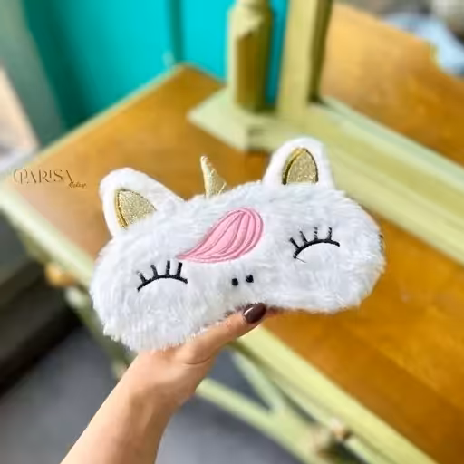 چشم بند طرح یونیکورن فانتزی کیوت بامزه کمپرسور دار مدیتیشن ( نرم و پنبه ای )