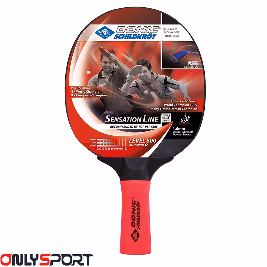 راکت پینگ پنگ دونیک Donic Sensation 600 (اقساط)
