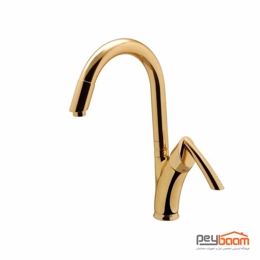 شیر ظرفشویی آشپزخانه درخشان مدل تاپ گلد