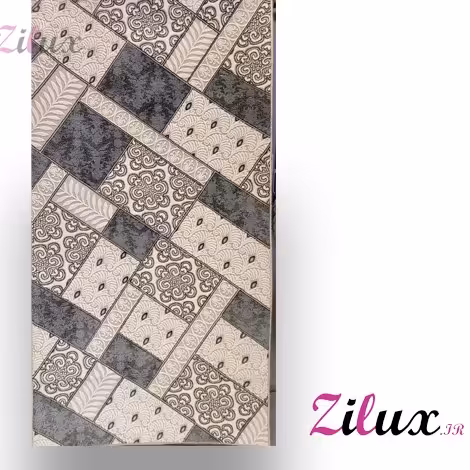 فرش برشی مدرن اکرولیک طوسی کرم 700 شانه به ابعاد دلخواه شما و گرد
