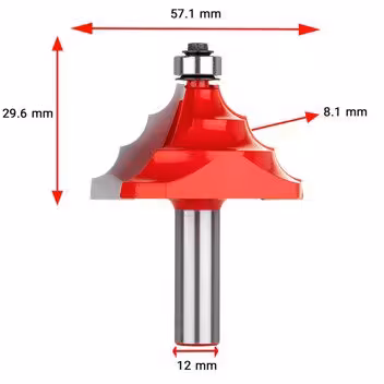 تیغ پروفیل لبه بلبرینگی اورفرز دامار DM615714G - ابزار یراق