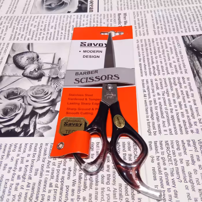 لوازم آرایشگری و اصلاح قیچی آرایشگری و اصلاح دسته کریستالی(بهترین انتخاب من)