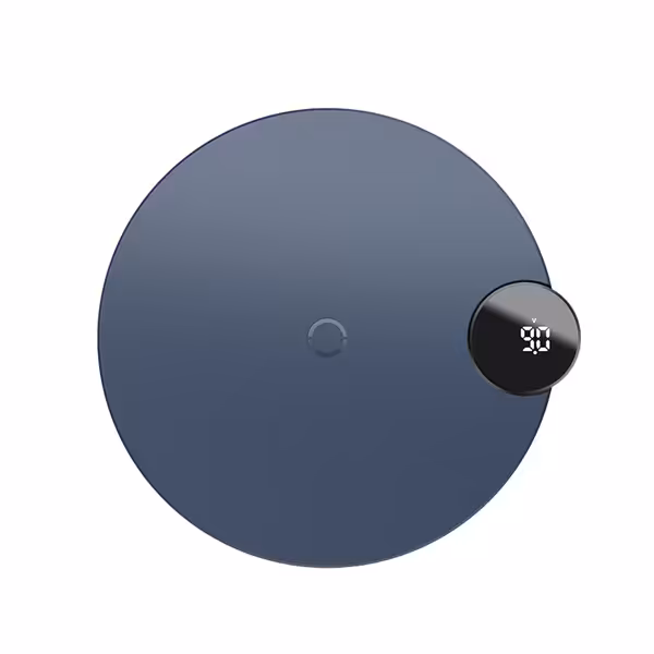 شارژر وایرلس باسئوس Baseus Digtal LED Display Wireless Charger Blue