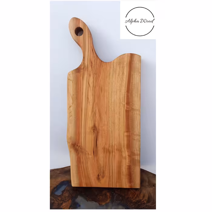 تخته گوشت و تخته سرو چوب طبیعی  اکالیپتوس  با پوشش گیاهی جهت شستشو