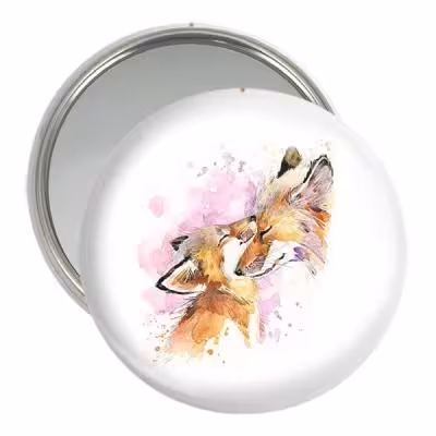 آینه جیبی خندالو طرح روباه کد 5112