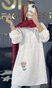 تونیک جیب گلدوزی