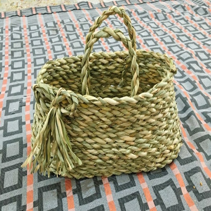 زنبیل حصیری کوچک