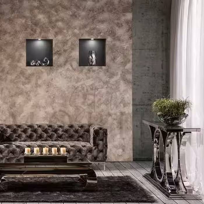 میز کنسول یانا، ابعاد 120×35××85، ورقکاری شده، صفحه میز شیشه مشکی،. آبکاری سیلور،