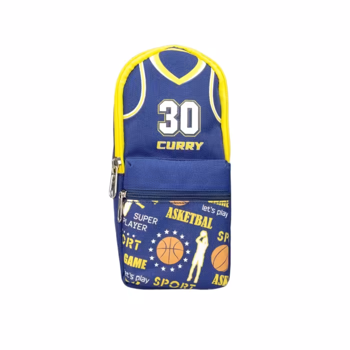 جامدادی برزنتی طرح ورزشی کد 6342 رنگ آبی