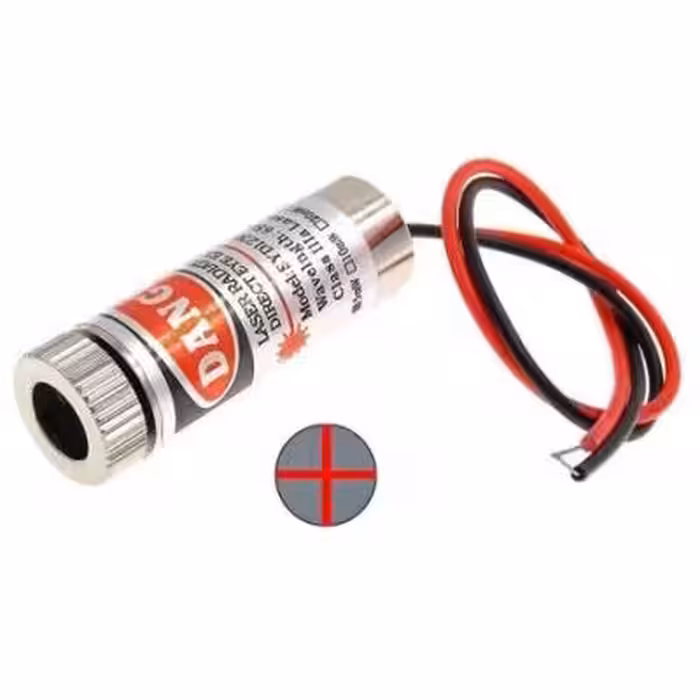 مجموعه 2 عددی لیزر قرمز 5mW با لنز متغیر ضربدری SYD1230