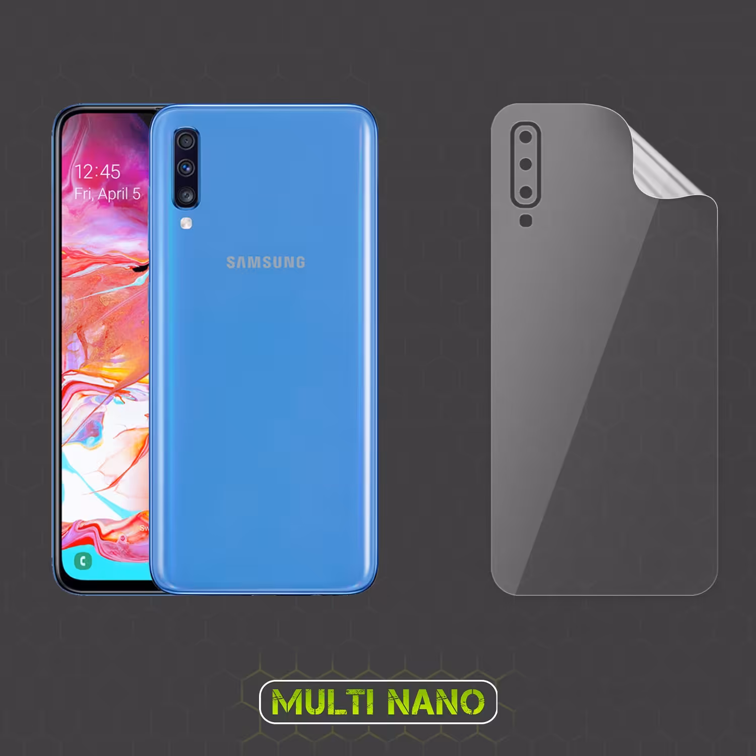 برچسب پوششی تی پی یو مولتی نانو مدل X-F1T برای پشت موبایل سامسونگ Galaxy A70