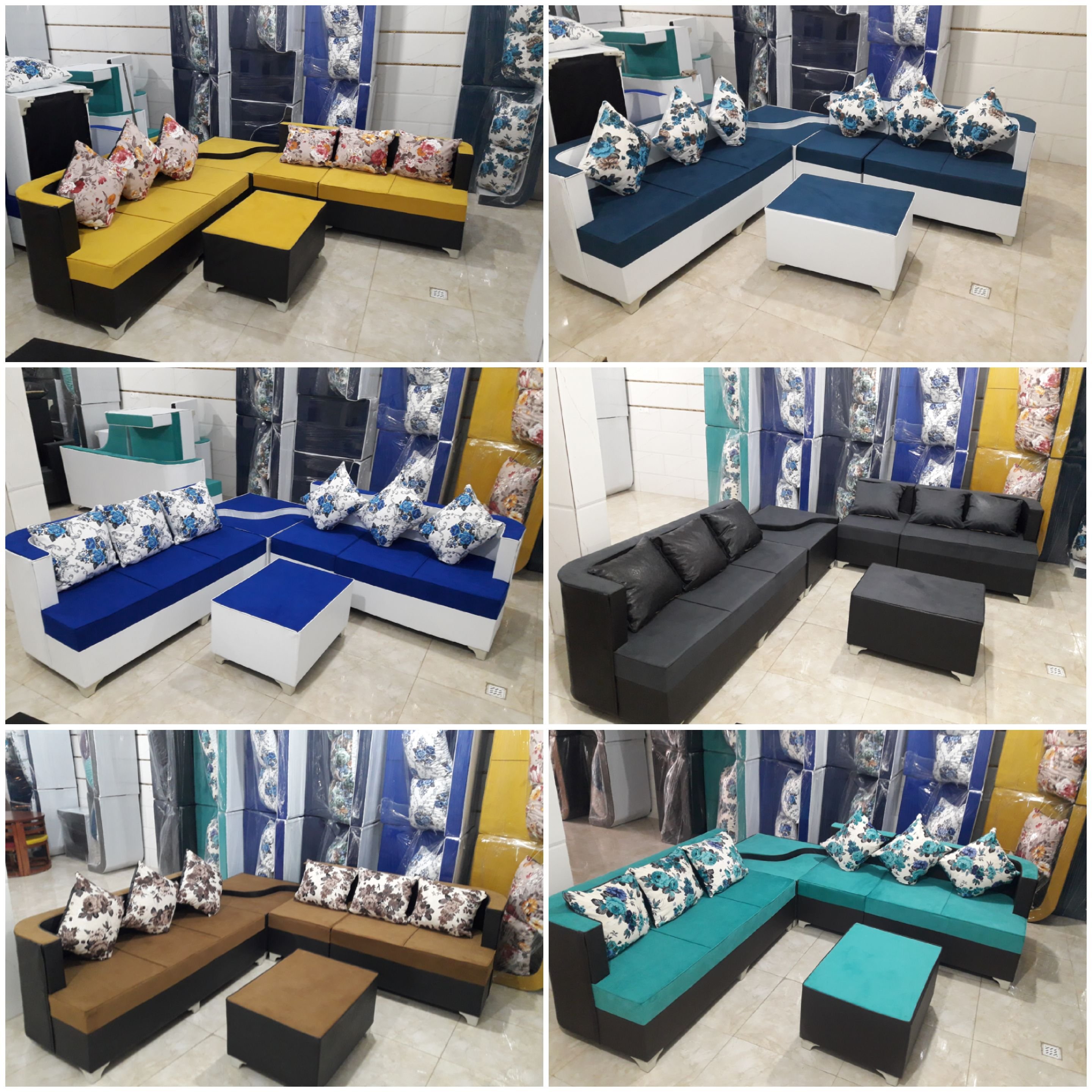 مبلمان زیبای ال کم جا کنج
