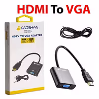 تبدیل HDMI به VGA آنوشان Anoshan A-803 همراه با کابل صدا