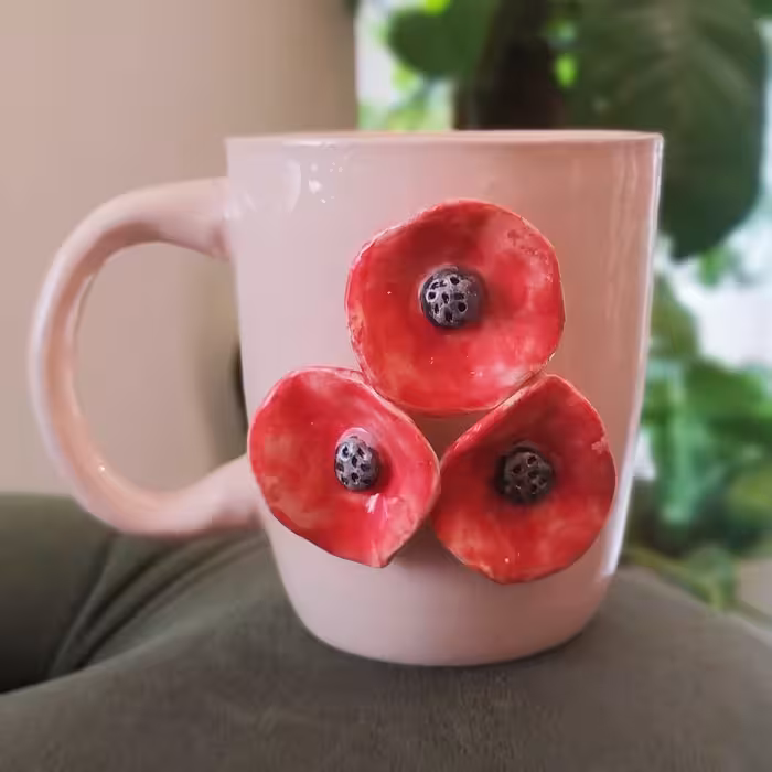 ماگ طرح گل مردابی