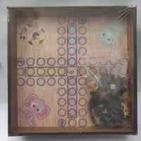 بازی منچ و مارپله چوبی طرح حیوانات هیرون 8440