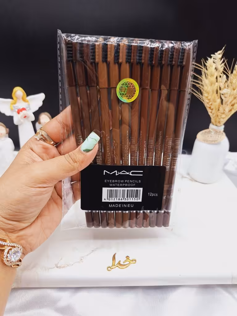 پک 12 تایی مداد ابرو فرچه دار اصلی