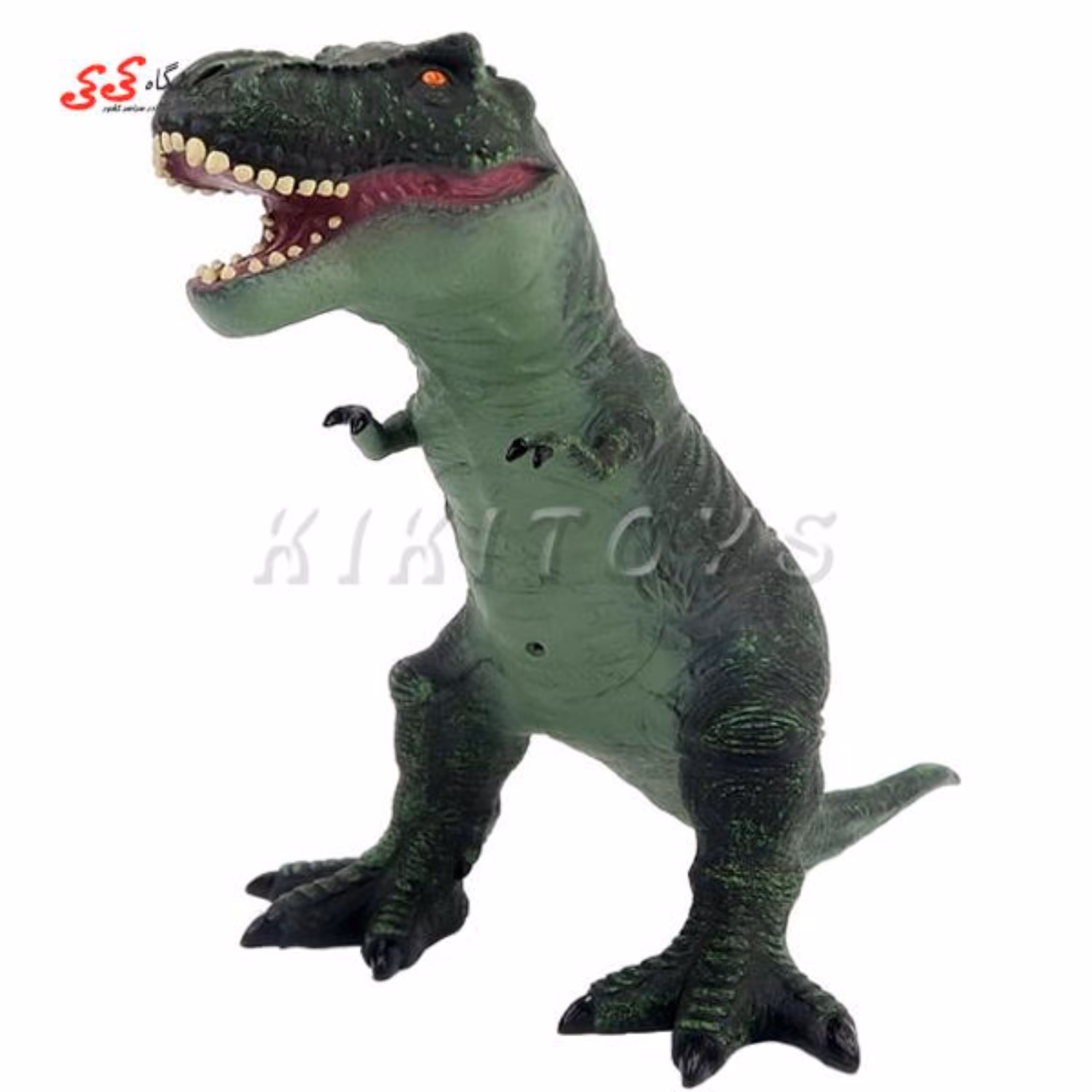 اسباب بازی دایناسور بادی مدل تیرکس بزرگ سبز DINOSAUR ANIMAL 056